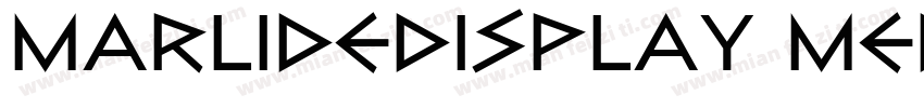 MarlideDisplay Medium字体转换
